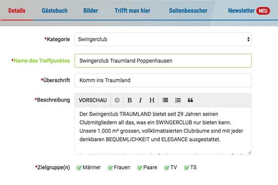 Club Profile bearbeiten